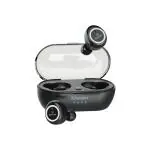TP TROOPS 7232 PODS 2 Wireless TWS Earbuds with Bluetooth 5.0,Voice Assistant, 22 hrs Music Playtime, Call Function,Transparent Charging case, Touch Control & Built-in Rechargeable Battery (BLACK)