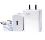 eKus 67W High Speed Charger Combo | Adapter and Type C Cable |Compatible with Xiaomi Mi 11 And All Note Series