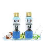 BWB BLACK WHITE BROWN Paraben and Alcohol Free Natural Dog Shampoo Reduce Shedding and Detangles of Hair - 120 ml (pack of 2)