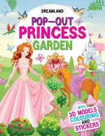 Pop out Princess Garden With 3D Models Colouring Stickers Paperback 1 Pages