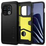 Spigen Tough Armor Black Polycarbonate and Thermoplastic Polyurethane Back Cover Case Compatible with OnePlus 10 Pro 5G 16.3 x 0.86 x 7.39 cm