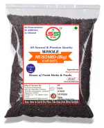 SS520 Black Mustard Seed 200 g. Indian Spice Kali Sarso Whole Big Black Mustard Sarson Sabut Kali Sarso sag Seed