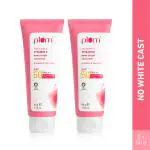 Plum Squalane & Vitamin E Dewy-Bright Sunscreen SPF 50 PA+++ 50 g Pack of 2