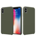 M Cart Dark Olive Silicone Case Cover For Iphone Xr