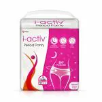 i-activ Period Panty for Women | L- XL | 10's Pack | Disposable | Overnight 360 Degree Protection | Waist Size - 31