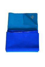 KUPEPE Pack of 2 Baby Dry Mat - Waterproof Organic Bed Protector Sheet | Highly Absorbent & Breathable | Diaper-Free Nights | Cozy & Silky-Smooth | (Large, Sea Green & Royal Blue)