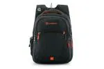 Harissons Bags Delta Multicolor Polyester 15.6 Inch Casual Laptop Backpack with Rain Cover and Pouch 39 L (HB1151BLACKORANGE)