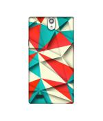 Casotec Red Blue White Pattern Design Printed Silicon Soft TPU Back Case Cover for XOlO Q1010i