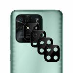 Kite Digital [Pack of 4] Redmi 10C [Black] Back Camera Lens Protector Tempered Glass - Full Camera Coverage with Easy Installation Kit