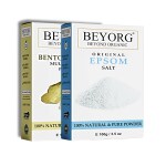 BEYORG Paraben Free Multani Mitti and Epsom Salt Fine Powder for Anti Acne, Pimples and Blackhead Removal - 200 g