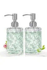 CRACK Multicolour Glass Bathroom Soap Dispenser