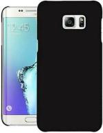 XOVO Back Cover for Samsung Galaxy S7 Edge (Black, Dual Protection, Silicon, Pack of 1)