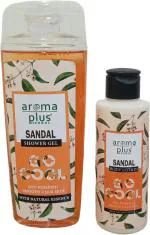 Aromaplus Herbal Sandal Shower Gel & Body Lotion with Natural Essence(250ml+120ml) (2 Items in the set)