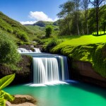 Love Creation A4 Size poster print for creative wall art- tropical-oasis-garden-planner-11773(Non Sticker)