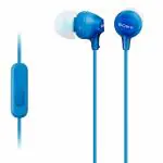 Sony MDR-EX15AP In-Ear Stereo Headphones with Mic ( Blue )
