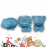 The Boom Bath Handmade Kids Toy Bath Soap, 100% Natural, Organic, Chemical Free - Enrich with Goat Milk, Glycerine & Essential Oil- Paraben & Sulphate Free Baby Theme Bar, Combo Pack (90gm x 3 Bar)