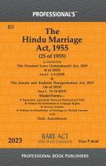 Hindu Marriage Act 1955 as amended by Personal Laws (Amendment) Act 2019_Professional Book Publishers