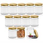 Pure Source India Clear Glass Jars & Containers 50 Gm Crystal Clear Round Type Jar0.05 Kilograms
