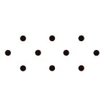 Comet Busters Black Round Bindi For Women