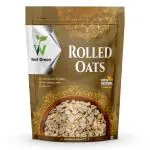 WELL GREEN Rolled Oats 500 gm Gluten Free Oats | Healthy Breakfast Cereal | Diet Food | Keeps you Full till Lunch