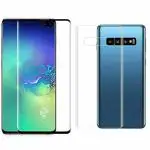 Vizio Galaxy S10 Plus 9H Hardness Clear Tempered Glass Screen Protector with Dry and Wet Wipe 15 x 8 x 1.3 cm