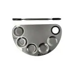 Velvetree Makeup Mixing Plate Multipurpose Pro Stainless Steel Cosmetic/mixing foundation/blending lip colors/eye Shadow/nail colors/concealers/foundations/pigment pack-1