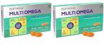 JUBILANT Nutrihance Multiomega 100% Vegan Omega Softgel | Omega 3-5-6-7-9 Vitamin D3 (2 x 10 Capsules)