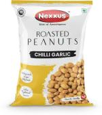 Nexxus Roasted Chilli Garlic Peanuts | 140 Gram Each | Pack of 8 (8 x 140 g)