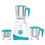 Havells Aspro 500 Watt Mixer Grinder with 3 Stainless Steel Jar, Ergonomic Handles, Overload Protector