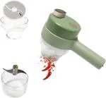 ZURU BUNCH Handheld Electric Vegetable Cutter Set Mini Food Electric Chopper Wireless Food Processor Electric Vegetable chopper for Garlic Pepper