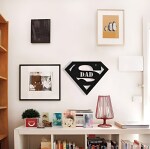 STONE X JALI CREATION Home Sign Metal Wall Art - Wall Decoration | Wall Hanging (25x13 inch) | Black Matte Finish