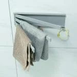 Kuber Industries Grey Polypropylene Towel Holder Set