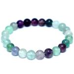 Crystal Divine Fluorite Healing Crystal Bracelet For Woman 8mm Money Magnet Bracelet For Girls Crystal Bracelet For Men Friendship Gifts Hand Bracelet Couple Bracelet Aesthetic Bracelets For Gifts