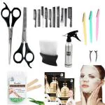Doberyl Hair Cutting Scissors Set Hairdressing Scissors Kit; Professional Barber Salon Home Shear Kit; Grooming combo (Pampering & Hair Grooming Kit for Women)
