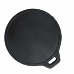 Iron Lady Iron Round Flat Tawa / Dosa Kal / Chaippathi Kal Cast Iron Skillet (285mm (Inner Dia) 5.5mm Thickness)