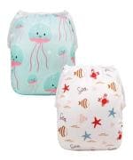 Quittance Printed Reusable Swim Diapers Pack of 6