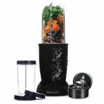 NUTRAFEEL 400W Nutri Blender Mixer Grinder Blender Smoothie Maker with 1 Year Warranty, 22000 RPM, SS Blades, 2 Unbreakable Jars, 2 Detachable Blades,Black,Medium,BL01