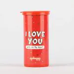 Oye Happy - Love Glitter Bomb with Hearts - Prank Gift for Husband / Wife / Girlfriend / Boyfriend on Birthday / Anniversary / Valentine's Day