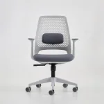 SHILPA CLASSIC Microfiber Mid Back 19-Inch Mesh Executive Chair | Ergonomic Office Chair with Lumbar Support | Stylish & Comfortable Design for Home & Office Use | Adjustable Height & Swivel Base