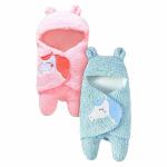 MY NEWBORN Pack of 2 Hooded Blanket Sleeping Bag for Newborn Babies | Baby Blanket for 0 to 12Months | Baby Wrapper | Baby Carry Bag | Infant Bassinet | Pregnant Woman Gifts | Baby Shower Gifts