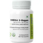 EMPIRE 1900 Omega-3 Vegan Capsules|Omega-3 Veg|Omega-3 for Vegetarians|Algae Omega-3|Vegan Omega-3 Supplements|Vegan Omega-3 Capsules|Vegan essential fatty acids|Omega-3 DHA+EPA |60 Veg Capsules