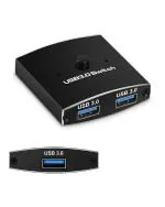 Verilux Bi Directional USB Switcher 2 Port USB Sharing Switcher Box Hub for 2 Computers Share Keyboard Mouse Scanner Printer 2 In 1 Out