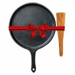The Indus Valley Non-Stick Black Cast Iron Tawa with Flip 10.3 inch