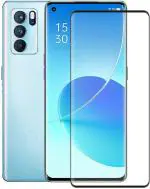 Ragro Black Edge To Edge Tempered Glass For Oppo Reno 6 Pro 5G