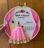 ZIG ZAG Customized Embroidery Hoop Gift for First Love,Anniversary,Marriage,SpacialGift for couples,save The date,most trending gift