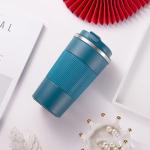 S Satisfyshop Travel Mug,Insulated Coffee Cup with Leakproof Lid,Vacuum Insulation Stainless Steel Reusable for Hot Cold Coffee, Water and Tea, Thermal Mug with Non-Slip ProtectiveCover, 510ml