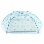 Ssanvi Blue Alphabet Baby Foldable Mosquito Umbrella Net (0 -18 M)