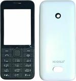 Imbi White Plastic Back Panel For Nokia 208 Dual Sim