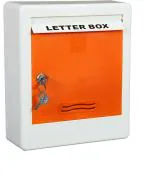 Aura Plast Orange Plated Wall Mounted Mailbox