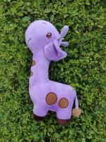 FUN ZOO Super Soft toy 35cm Height Stuffed Cute Girrafe 100% Safe for Kids (Purple)